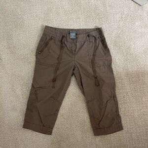 Ann Taylor Taupe Cargo Pant Capris